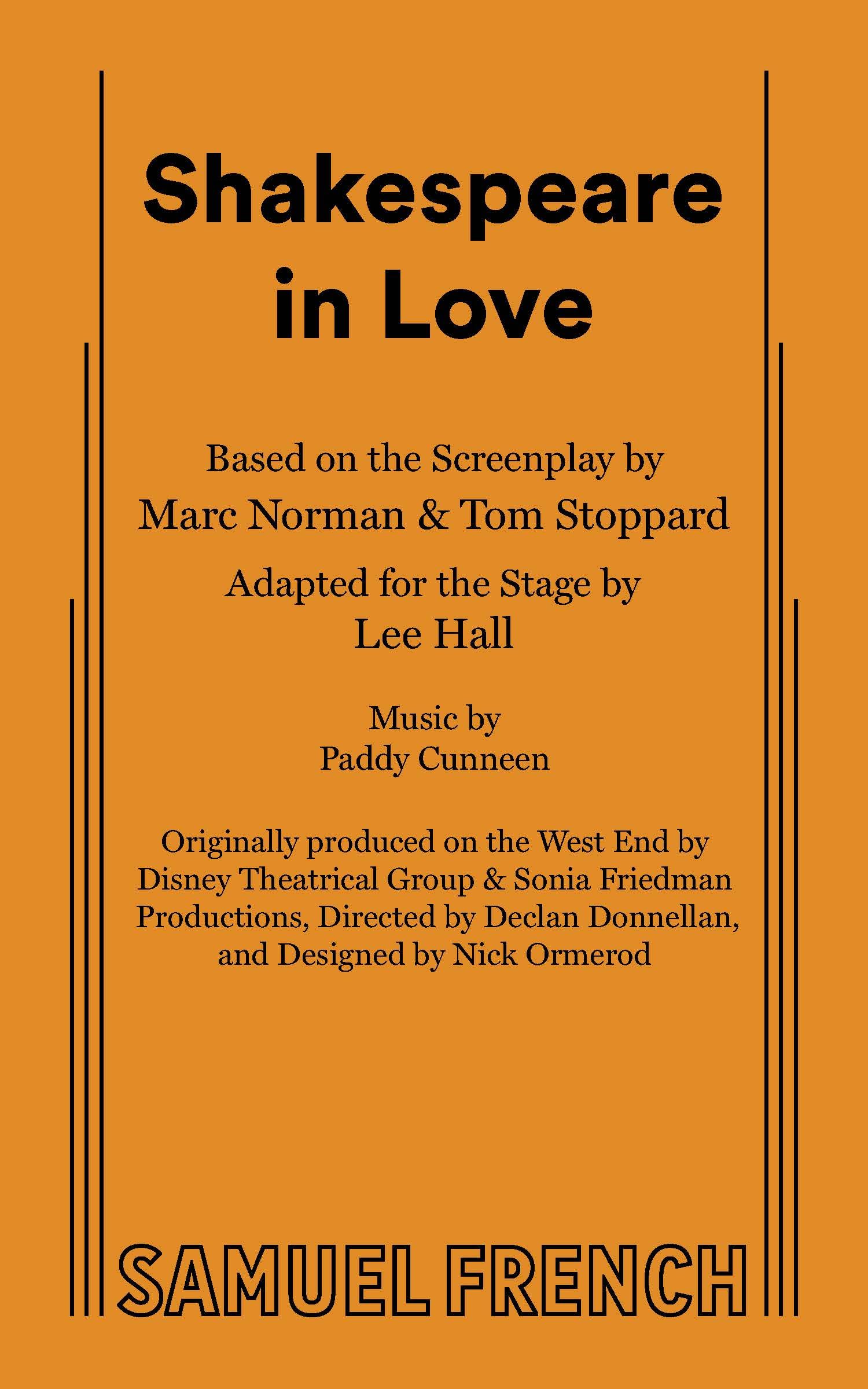 Shakespeare in Love by Lee Hall PAPERBACK 9780573705205