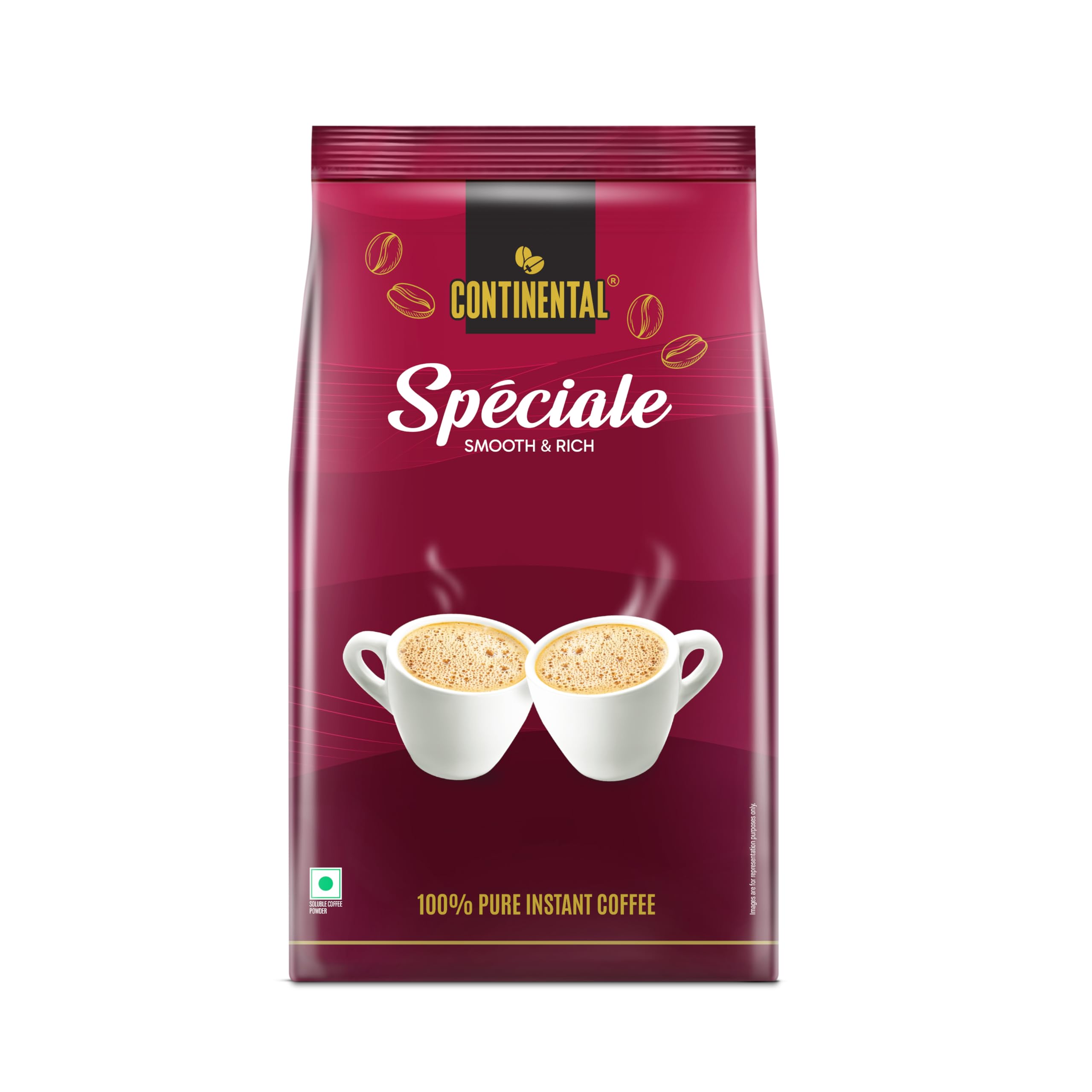 Continental Speciale Instant Coffee | Premium Arabica Blend | 100% Pure Instant Coffee | Smooth & Rich Coffee | Medium Roast | No Added Flavors | 500gm Pouch
