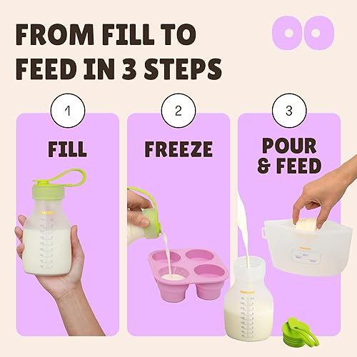 Miniatura 4 de Bandejas reutilizables para congelador con tapa l Cubo de comida para bebés 4 piezas Kit completo l Bandeja de silicona de 0.512 oz l Kit de leche