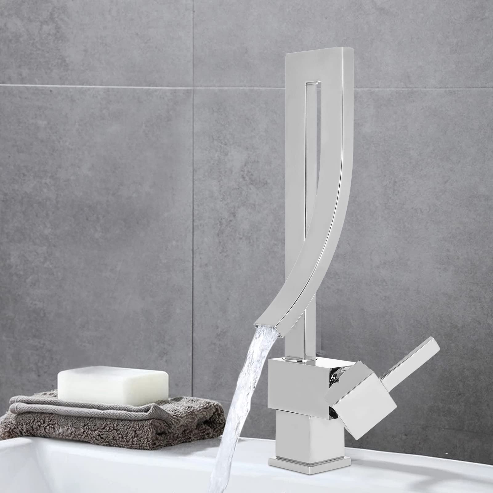 Rubinetto per Lavello da Cascata G1/2 Miscelatore Caldo Freddo