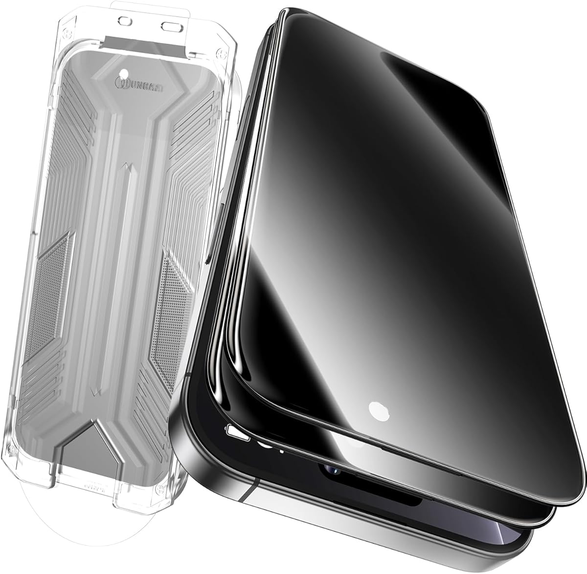 2 Pack for iPhone 13 Pro Max/14 Plus Privacy Screen Protector Tempered Glass:9H+ Durable, Auto Positioning, Bubble Free, High Definition, Easy Installation