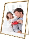 Cadre flottant en or, 8×10 pouces, Portrait pour l'image 7x9, 6x8, 5x7, Cadres photo de table, cadeau chic pour la fête des pères, anniversaire ou mariage