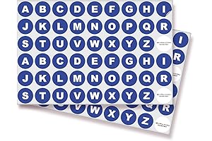 iSYFIX Blue Letter Stickers: Your Essential Assortment for Labeling Needs