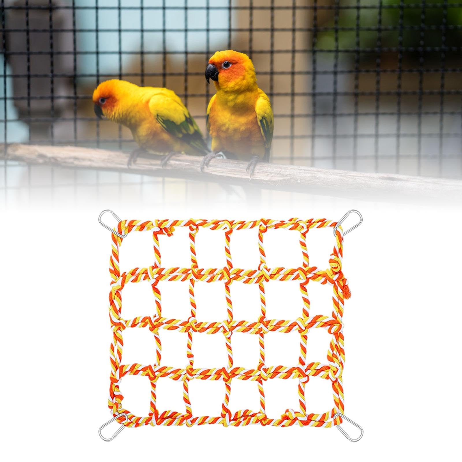 Hängemattennetz para Mascotas, Red de Cuerda para Pájaros, Puente de Cuerda, para Loros, Ratones