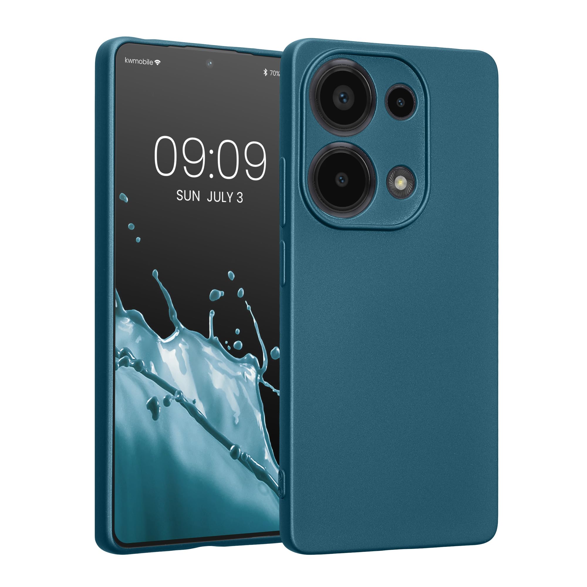 kwmobile Carcasa Compatible con Xiaomi Redmi Note 14 Pro 5G / Poco X7 Funda - Funda Ultrafina de TPU con Bordes elevados - Lavanda Metalizado — view 198
