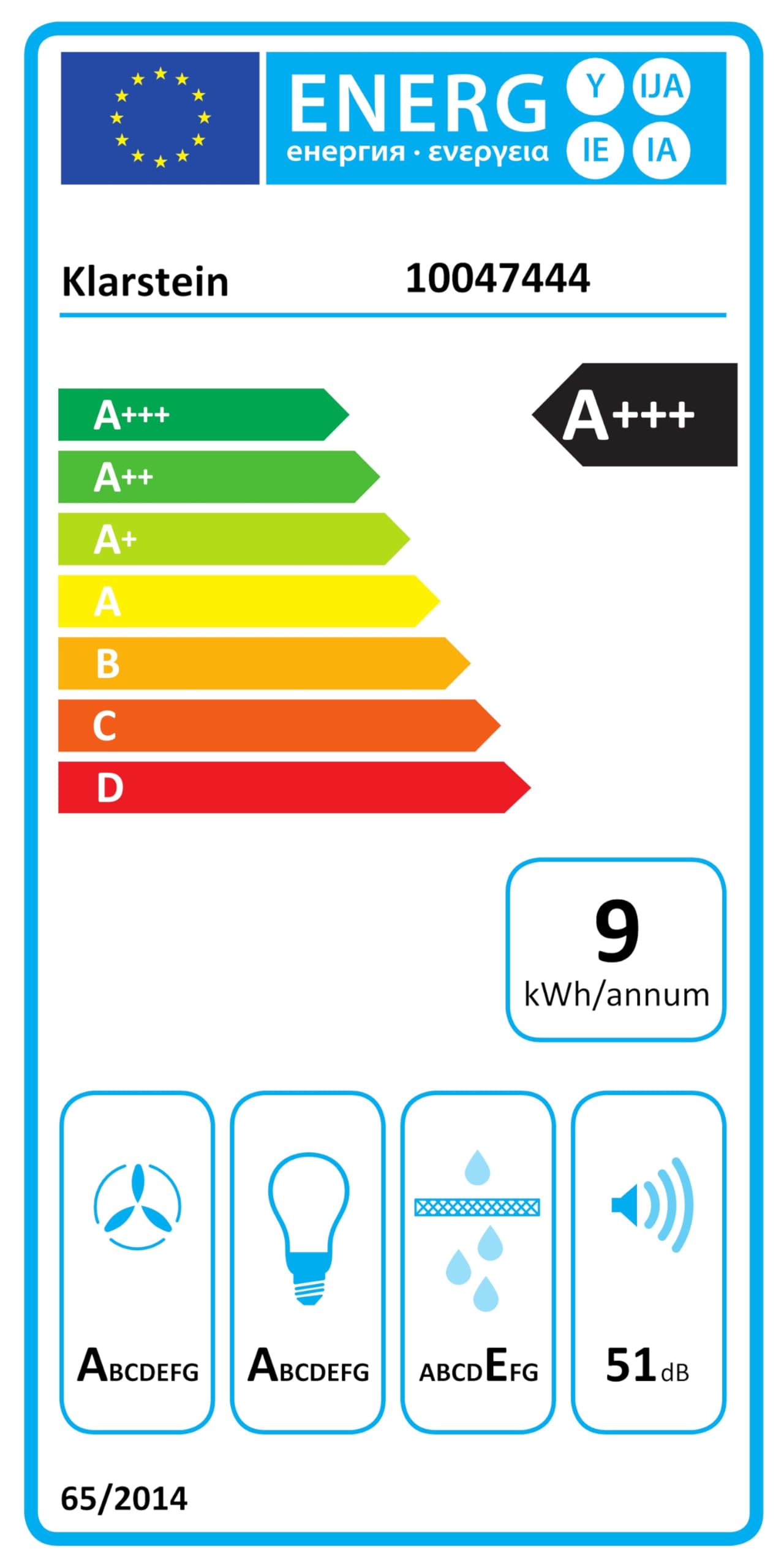 Klarstein Laurel Campana Extractora 60 cm - Angular, 417 m³/h, A+++, LED, 3 Velocidades & Boost, Filtro Carbón, Táctil, Recirculación o Extracción, Campana Extractora Decorativa Cocina, Negro