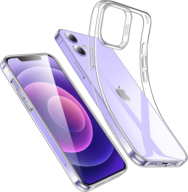 ESR Clear Case Compatible with iPhone 12 Compatible with iPhone 12 Pro, Slim Clear Soft TPU, Flexible Silicone Cover - Clear