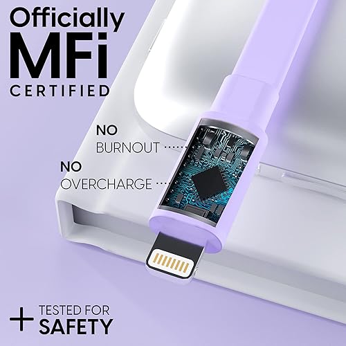 Miniatura 4 de TALK WORKS - Cable de carga Lightning plano compatible con iPhone 14PlusProPro Max, 13ProPro Max, 12ProPro MaxMini, 11ProPro Max, XR, XS, XS Max, X,