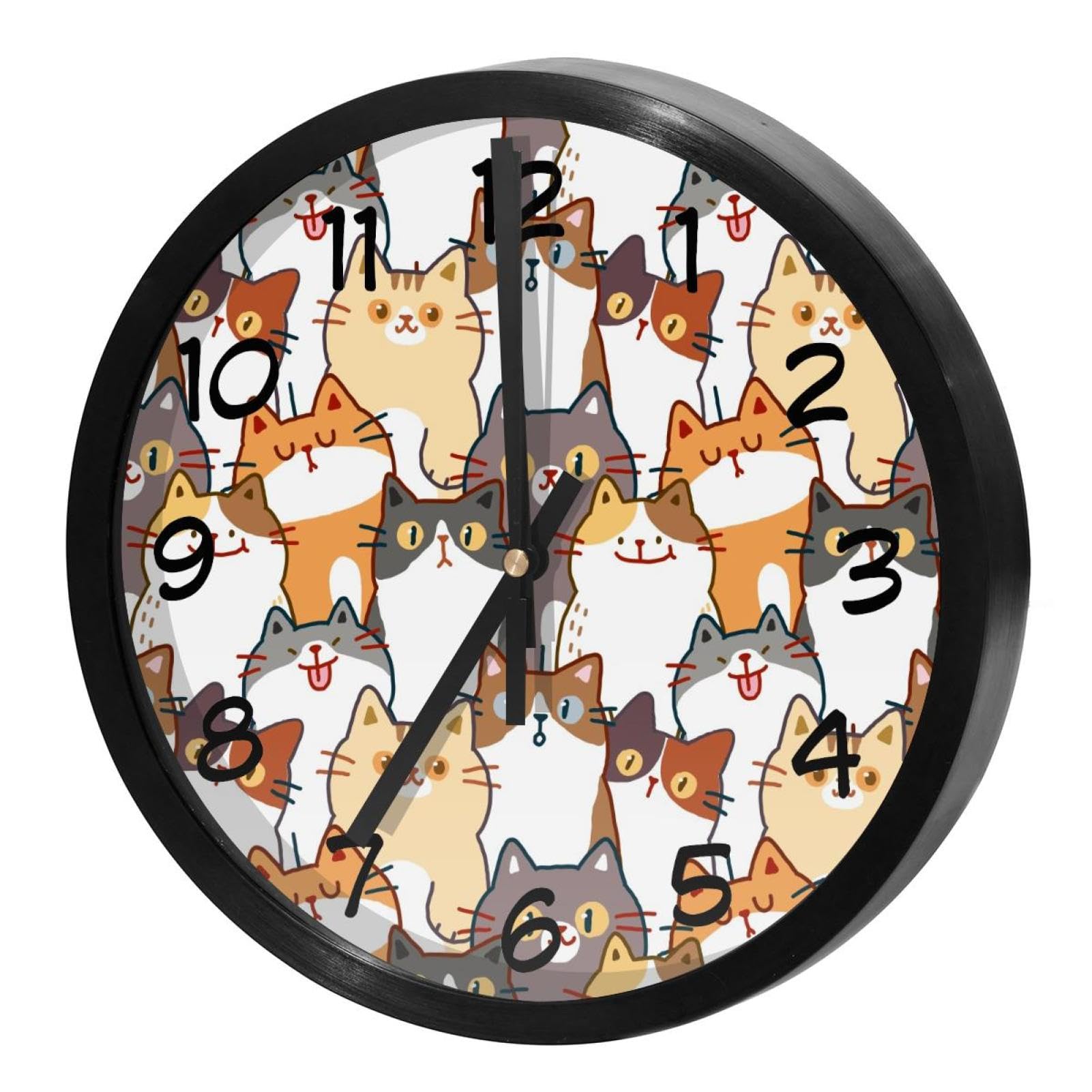 Horloge murale silencieuse sans tic-tac ronde à piles pour maison