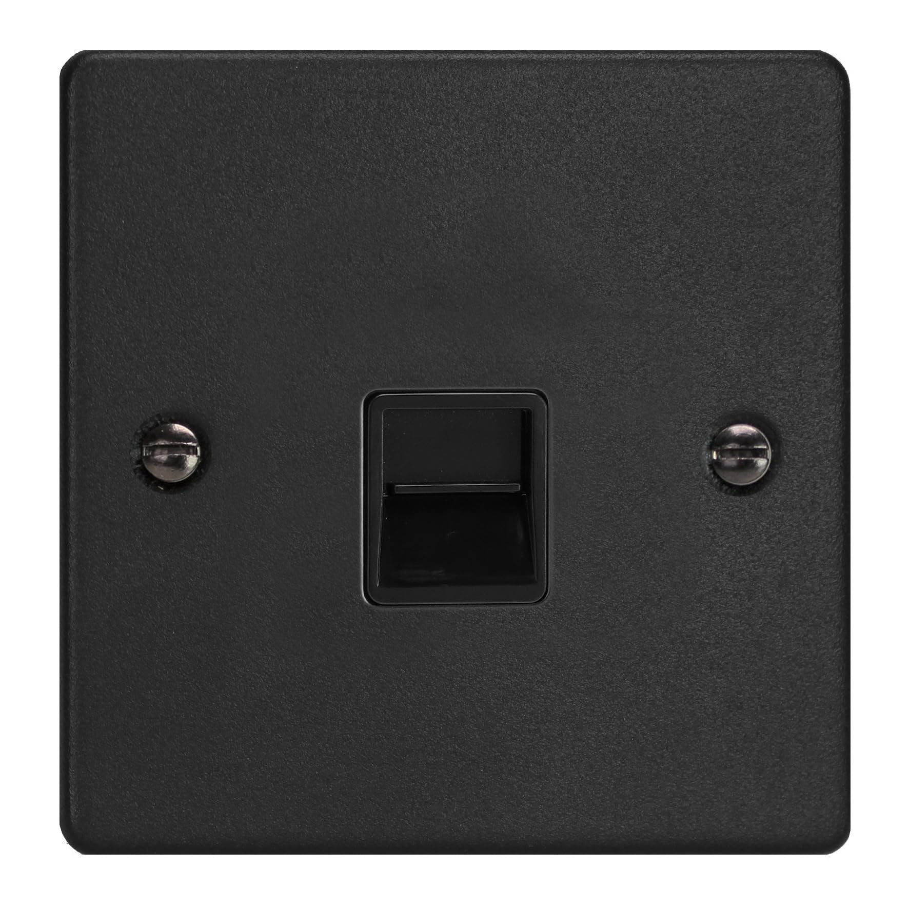 Varilight 1-Gang Telephone Master Socket Matt Black