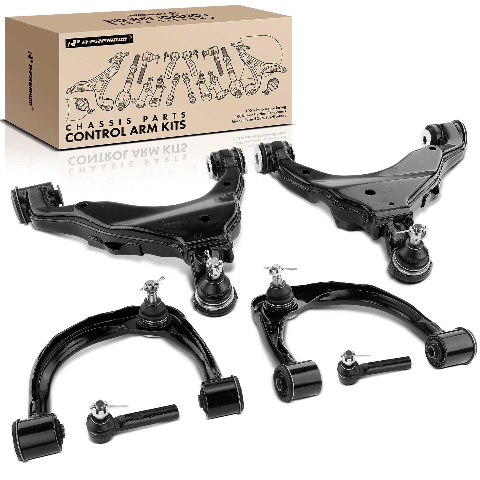 Lower Control Arm Kit Complete 12-Piece Front Suspension Kit For 2003 ...