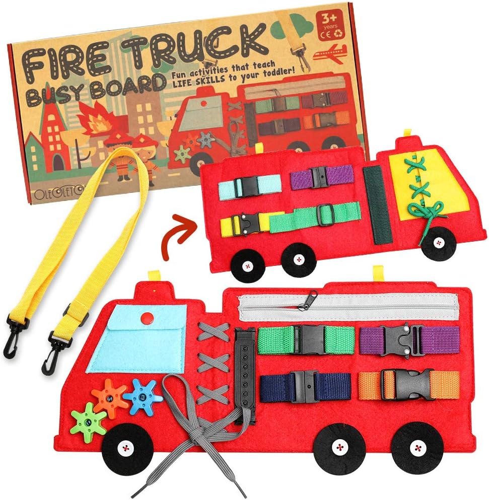 Busy Board: Firetruck Toy for Toddlers Fine Motor Ghana Ubuy