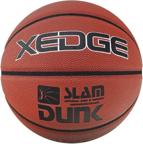 Miniatura 2 de XEDGE Baloncesto Tamaño 5/6/7 Compuesto Cuero Callejero Baloncesto Baloncesto Interior Exterior Juego Bola con Aguja, Bomba y Bolsa de Transporte