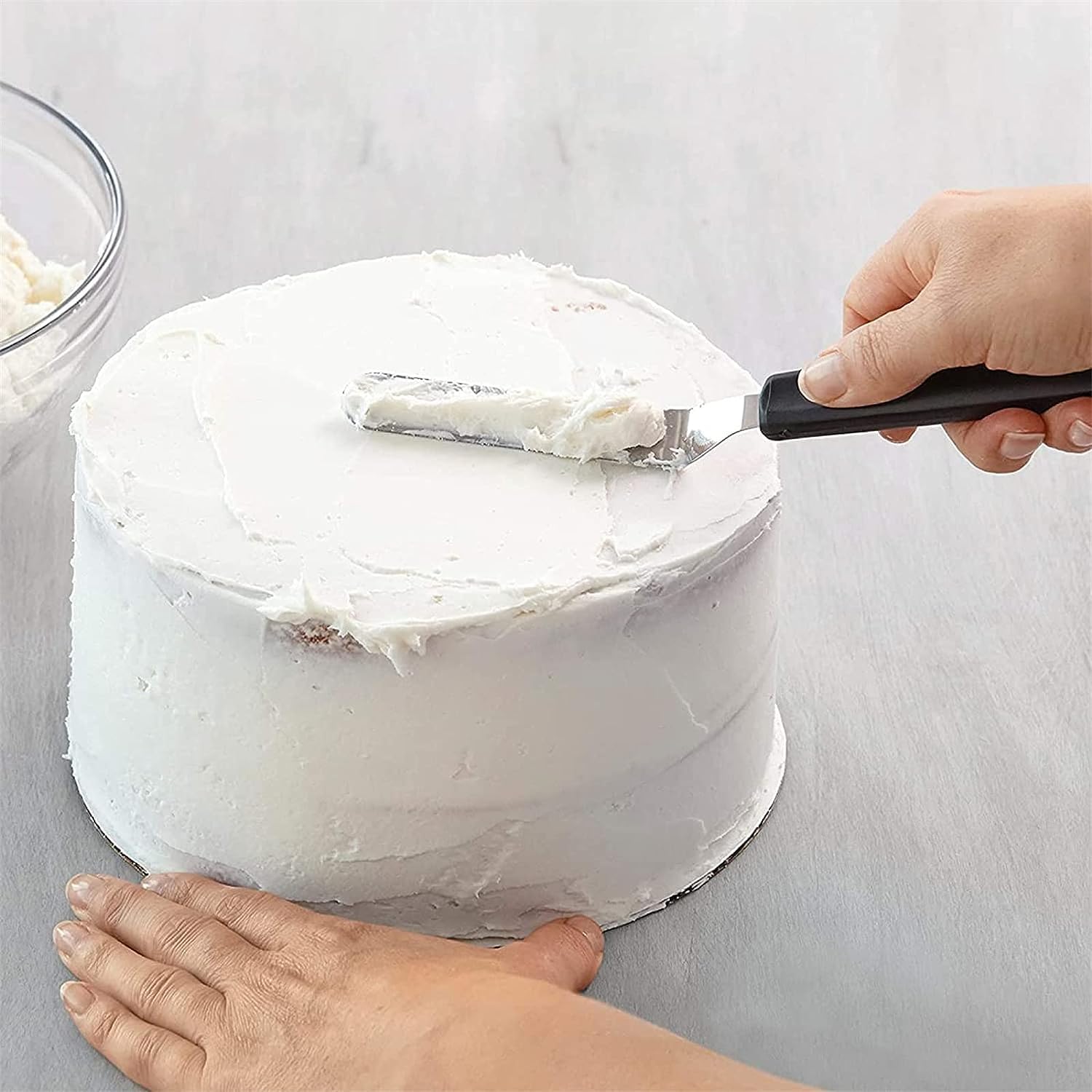 Amazon | 3個 ケーキスパチュラ 角度付きケーキアイシングスパチュラ