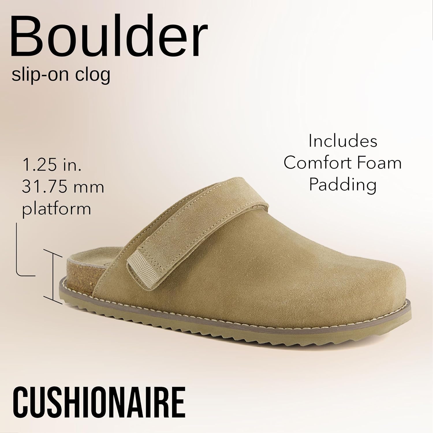 CUSHIONAIRE Boulder Genuine Leather Clogs for Women, Adjustable Swivel Back Strap Slip On Womens Shoes with Memory Foam Footbed - Image 8