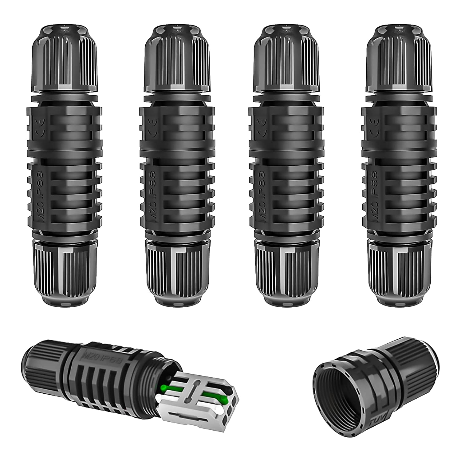 Junction Box Cable Connector Waterproof Cable Connector 2 Way with 3