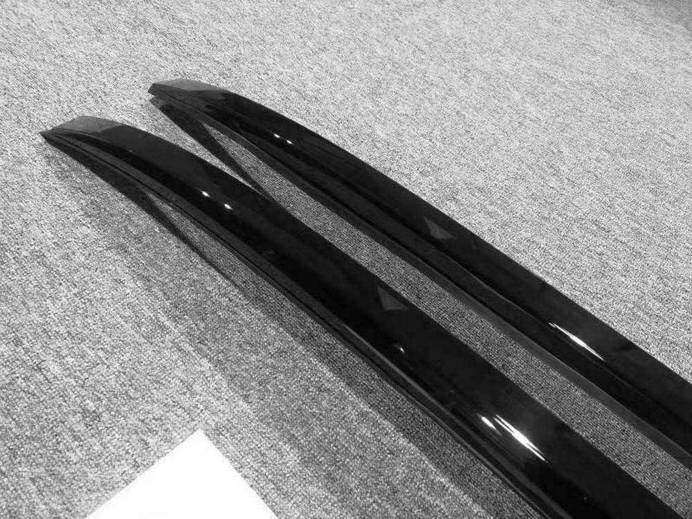 2PCS Roof Rail Racks Fits for Toyota Highlander Kluger 2021 2022 Cargo Crossbars Luggage Carrier ABS Plastic (Black)