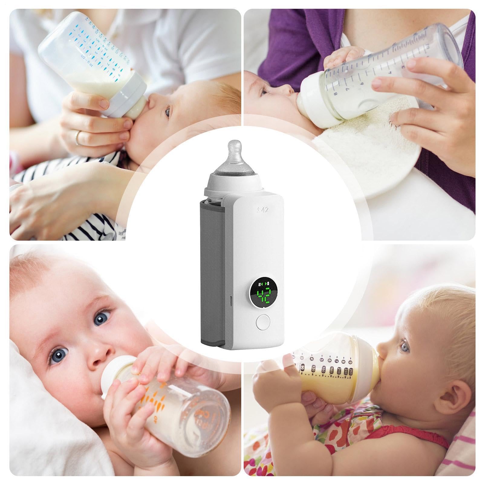 Scaldabiberon ricaricabile, scalda latte wireless, gadget per | l'alimentazione dei bambini, scalda latte portatile, scaldabiberon con ricarica USB, per la dieta del bambino per il latte ca