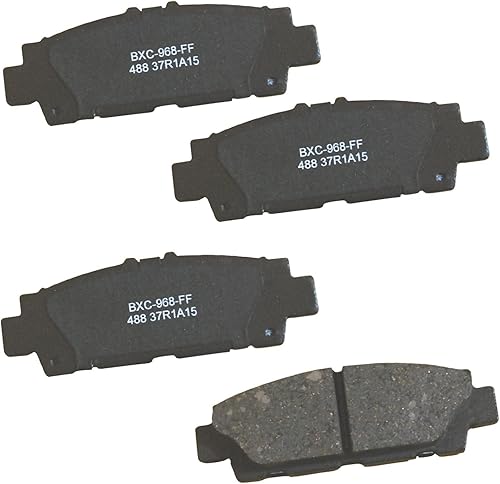 Miniatura 80 de Bendix Pastillas de freno traseras de cerámica Premium SBC1100 para Nissan Frontier 2024-2005, Xterra 2015-2005, Suzuki Equator 2012-2009