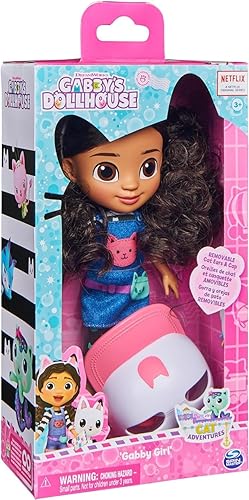 Miniatura 9 de Gabby's Dollhouse - Muñeca de Gabby (edición de viaje) de La casa de muñecas de Gabby con accesorios, 8 pulgadas, juguetes para niños a partir de 3