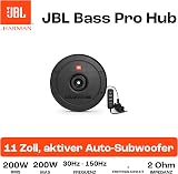 JBL BassPro Hub 11" Ruota di Scorta Subwoofer Auto Amplificato - 300 Watt Subwoofer Attivo per Alloggiamento Ruota di Scorta con Costruito in Amplificatore - 6