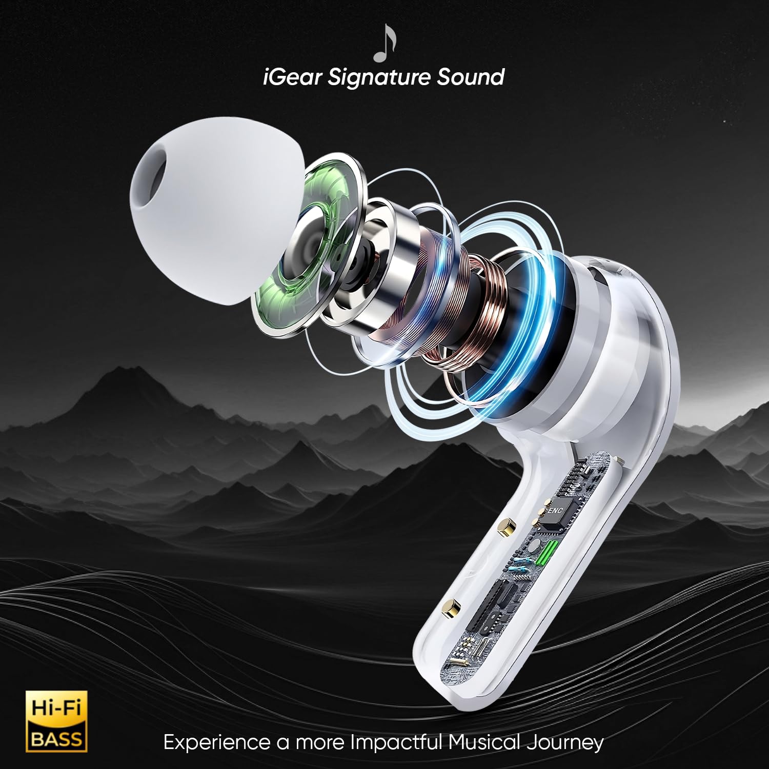 iGear Crystal Earbud Internal Components and 14mm Driver