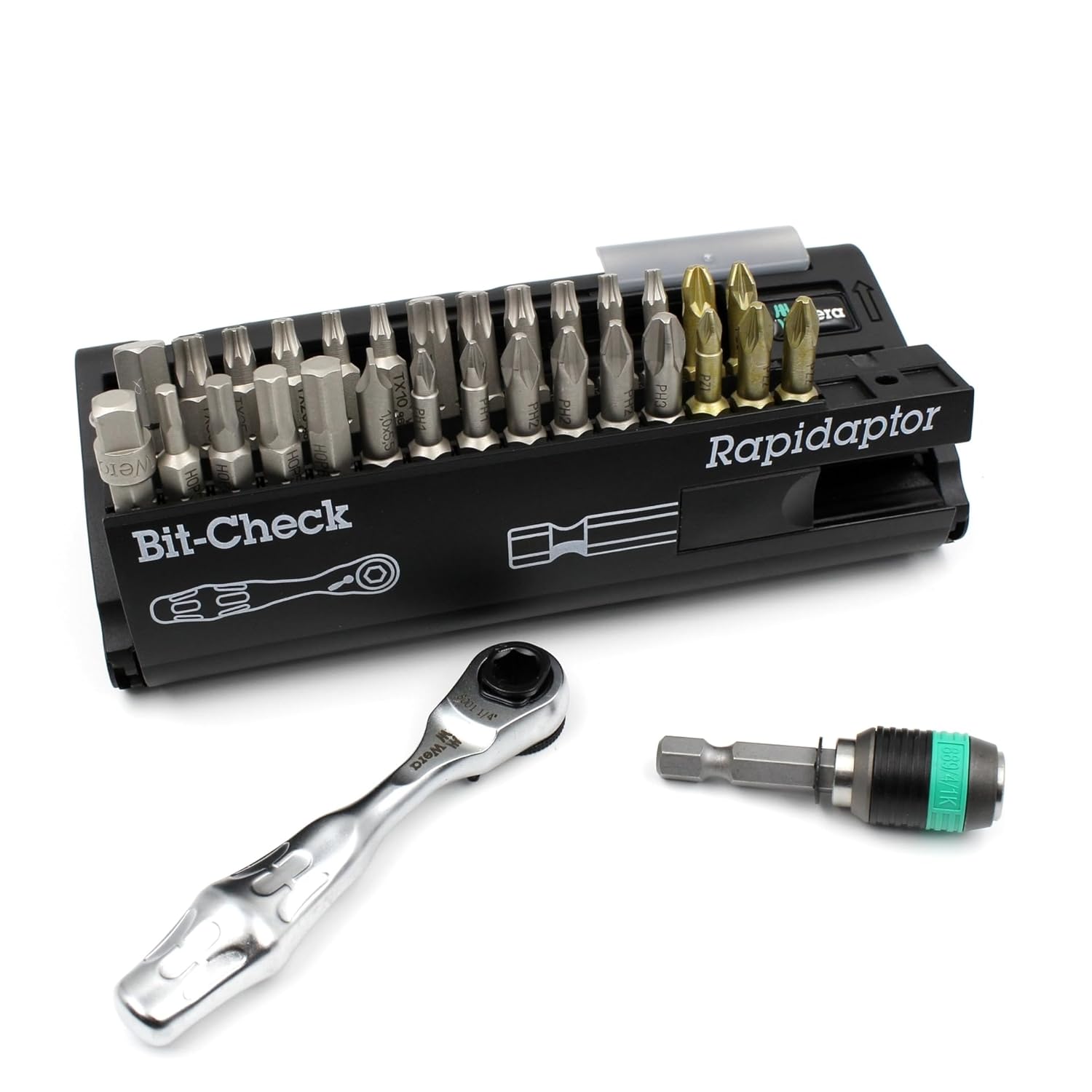 Wera 05073640001 30 Universal Bit Ratchet (Zyklop Mini) Set, 26Piece