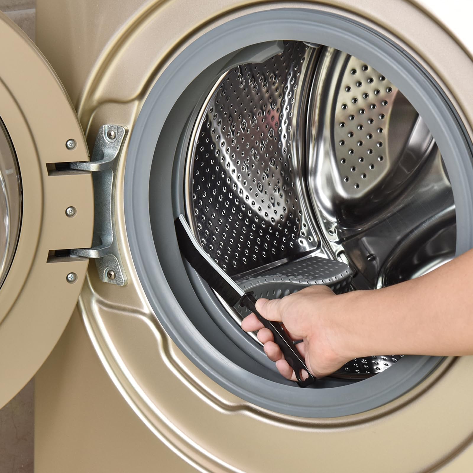 Set 3 Spazzole Per Pulizia Angoli - Setole Dure Per Fessure - Per Cucina, Bagno, Finestre, WC - Foto 2