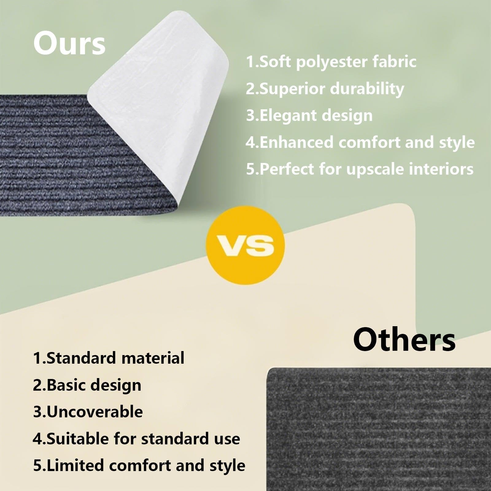 Peldaños antideslizantes para escaleras, paquete de 15 unidades, 20 x 76 cm, corte aleatorio, perfectos para escalones de madera y mármol, ideal para uso en interiores y caravanas, mejora la seguridad