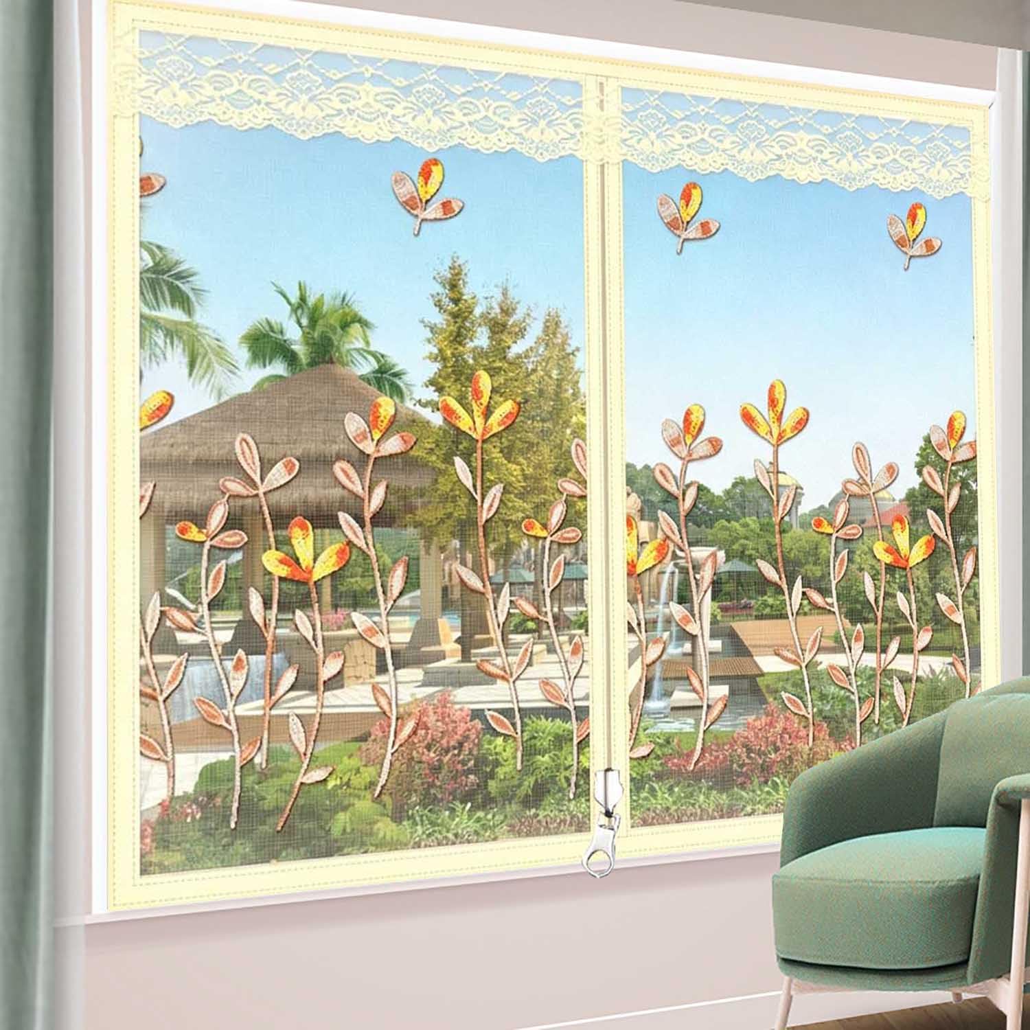 XQKXHZ Fly Screen Window, Beige Insect Door Screen