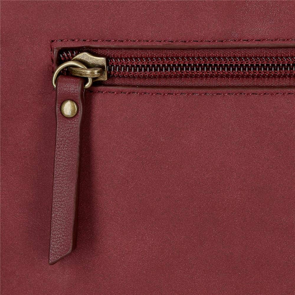 Pepe Jeans Lorain Bolso Bowling Rojo 28x21x14 cms Piel Sintética