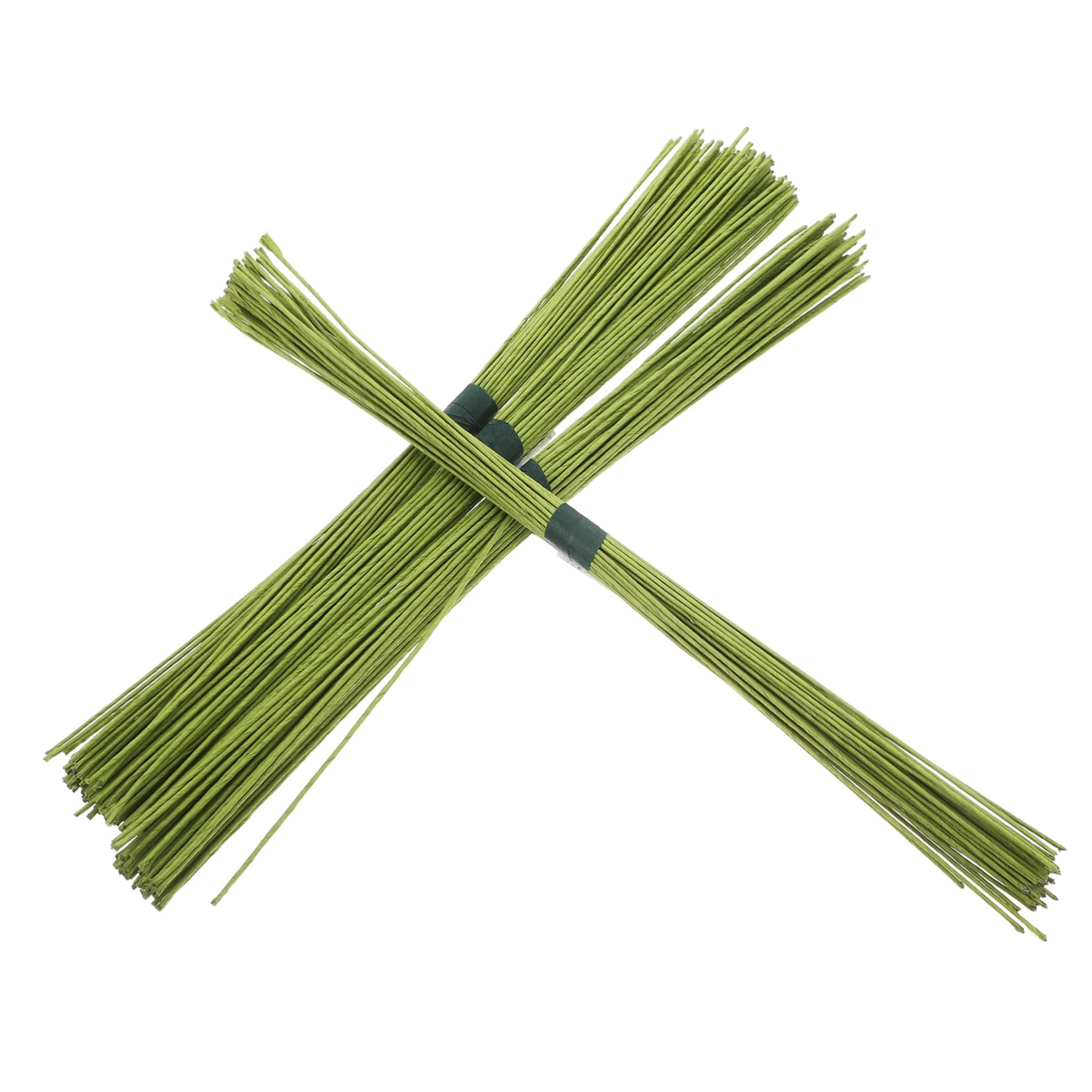 Fil de fer vert pour fleurs Homoyoyo : lot de 200 tiges de fleuriste