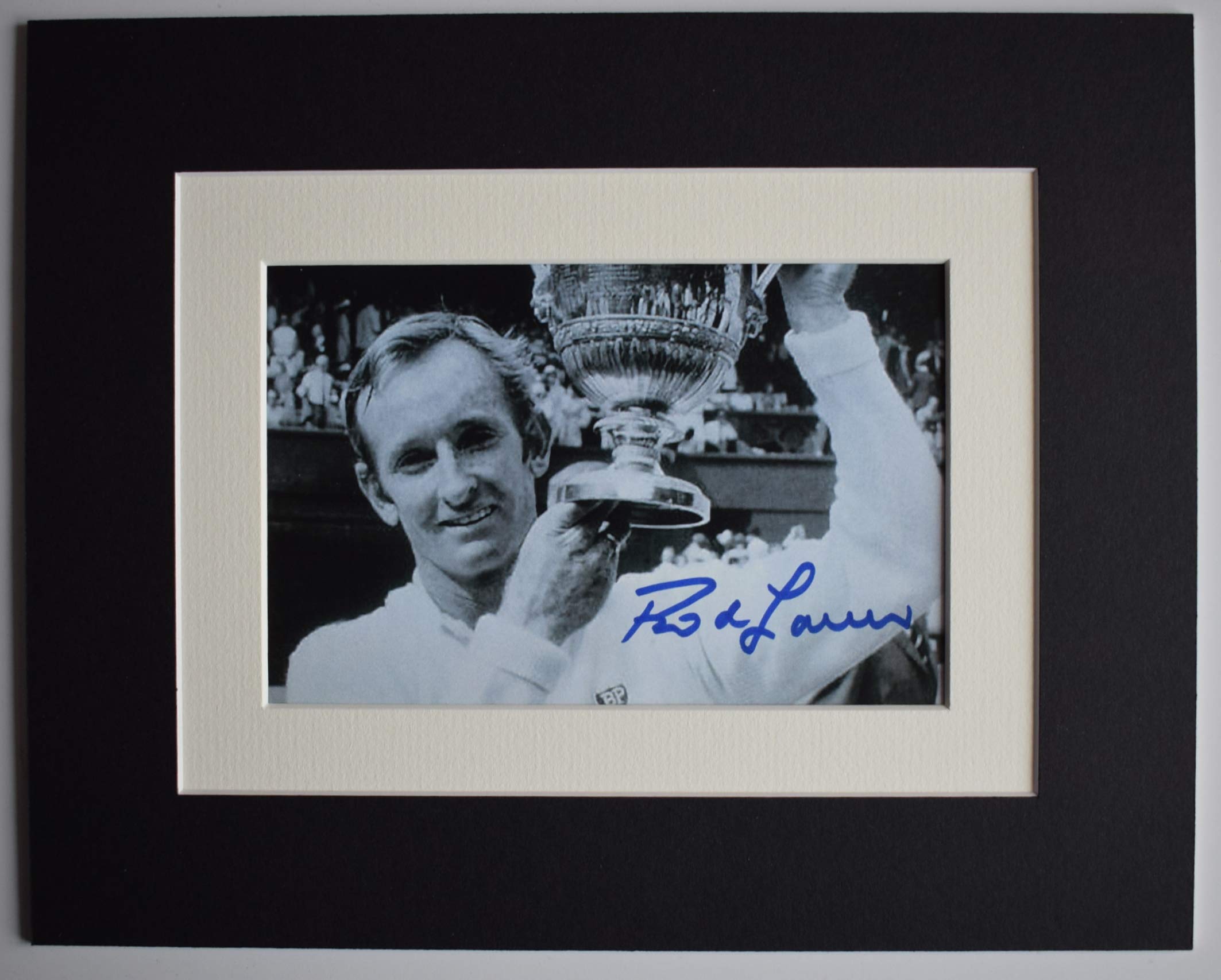 Sportagraphs LTD Rod Laver Signed Autograph 10x8 photo display Wimbledon Tennis Champion COA