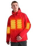 Heated Jacket for Men and Women, ANTARCTICA GEAR Winter Coat with 12V 16000mAh Battery Pack, Soft Shell Heating Hood Jacket