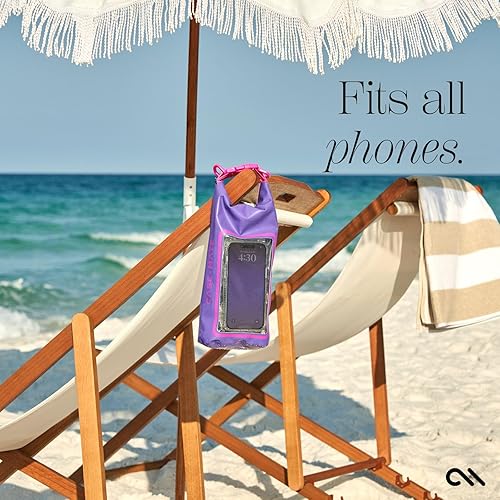 Miniatura 2 de Case-Mate Purple Paradise Mini IP68 - Bolsa de cubo impermeable con tapa enrollable de 2 litros con bolsa impermeable para natación, kayak,