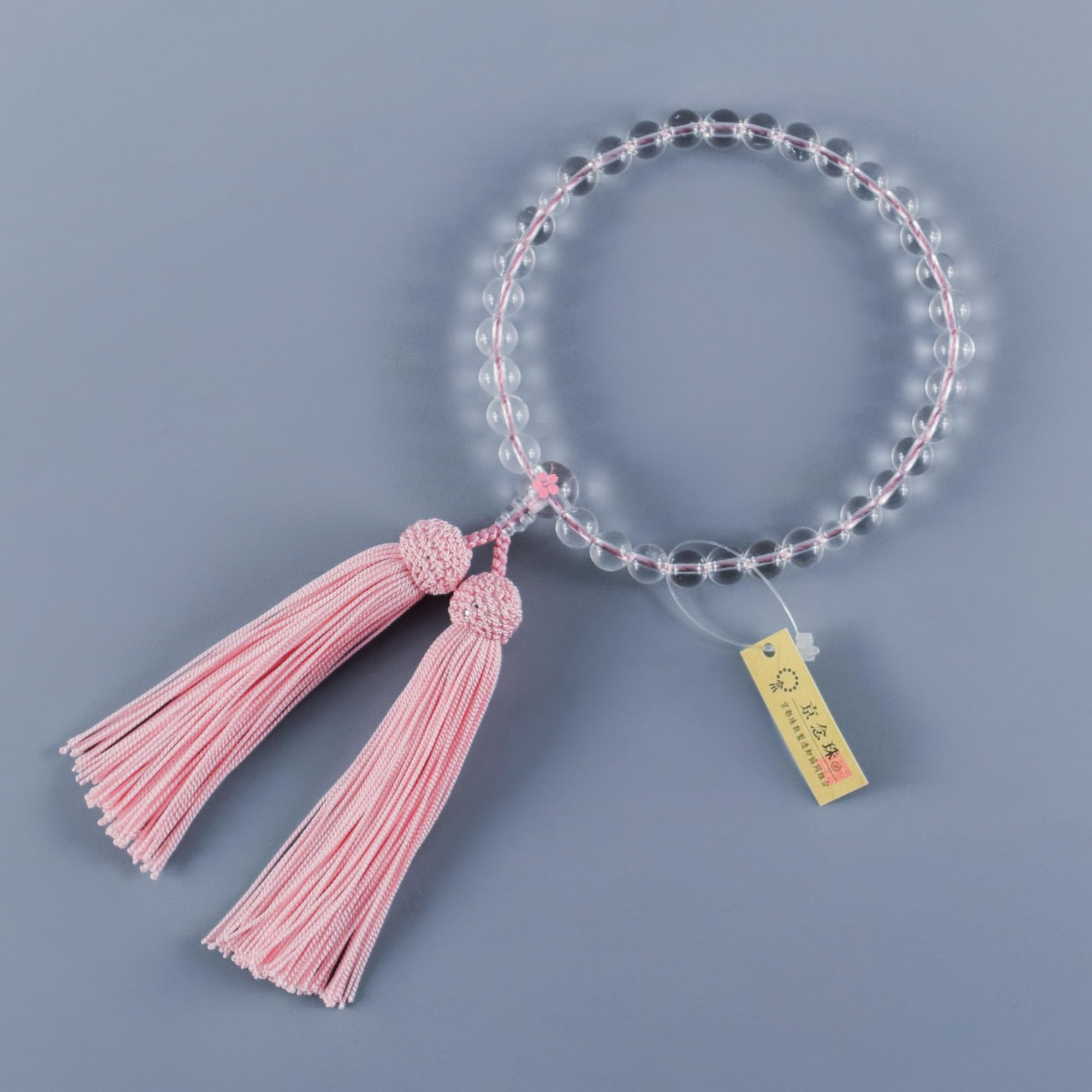 8 mm kryształ z kwiatami wiśni Sakura rzeźba Juzu jednoręczne buddyjskie koraliki modlitewne ręcznie robione koraliki Mala prezent dla kobiet JUA157