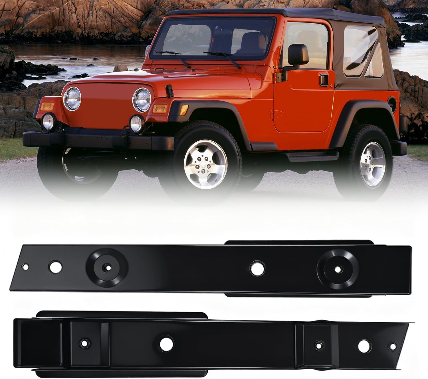 Full Body Mount Tub Rust Repair Kit Fit for 1997-2006 Jeep Wrangler TJ Frame Replacement