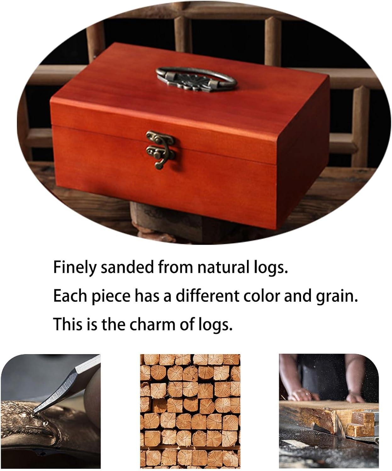 Wooden Sewing Basket, Tailor's Box Sewing Basket Vintage Organizer with Kit Accessories Cutout Pattern for Adult Sewing Enthusiasts XBAOMING