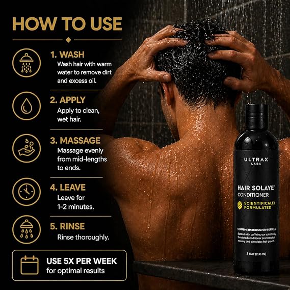 Hair Growth and Thickening Shampoo for Thinning Hair and Hair Loss for Women and Men - Hair Surge 8 oz (Conditioner 8 Fl Oz - 1Pk)
