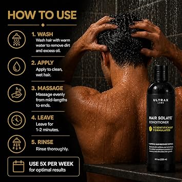 Hair Growth and Thickening Shampoo for Thinning Hair and Hair Loss for Women and Men - Hair Surge 8 oz (Conditioner 8 Fl Oz - 1Pk)