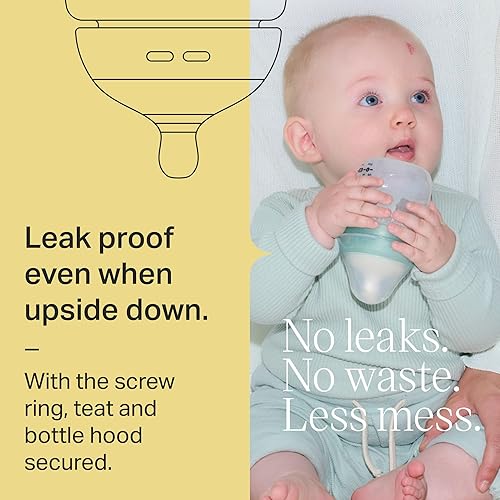 Miniatura 5 de Tommee Tippee Advanced - Juego de biberones y chupetes anticólicos Fussy de 0.0 ft+, biberones autoferilizantes de 5 onzas y 9 onzas, pezones de