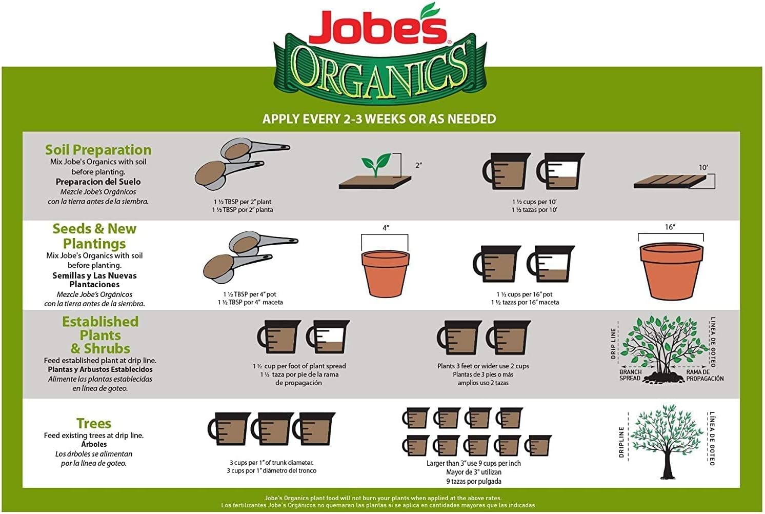 Jobes 09526 All-Purpose Organic Plant Food, 4 lb, Granular, 4-4-4 N-P-K Ratio