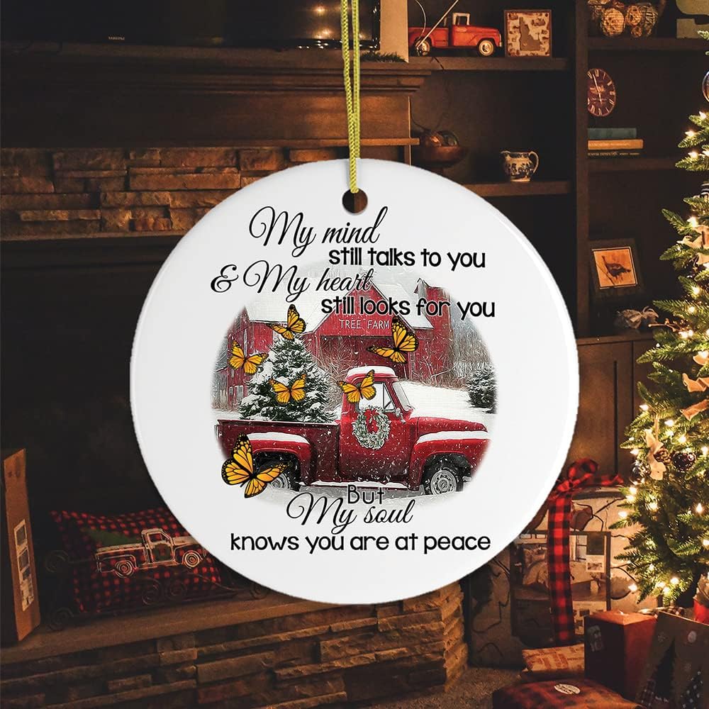 Memorial Themed Christmas Ornaments (Farm Themed Memorial Ornament) image 2