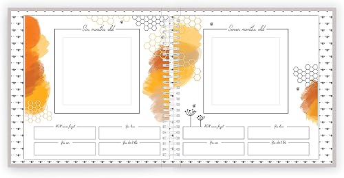 Miniatura 9 de Lucy Darling Celestial Skies - Libro de recuerdos de bebé de lujo con temática de Cielos Celestiales, álbum de primer año, libro de fotos para