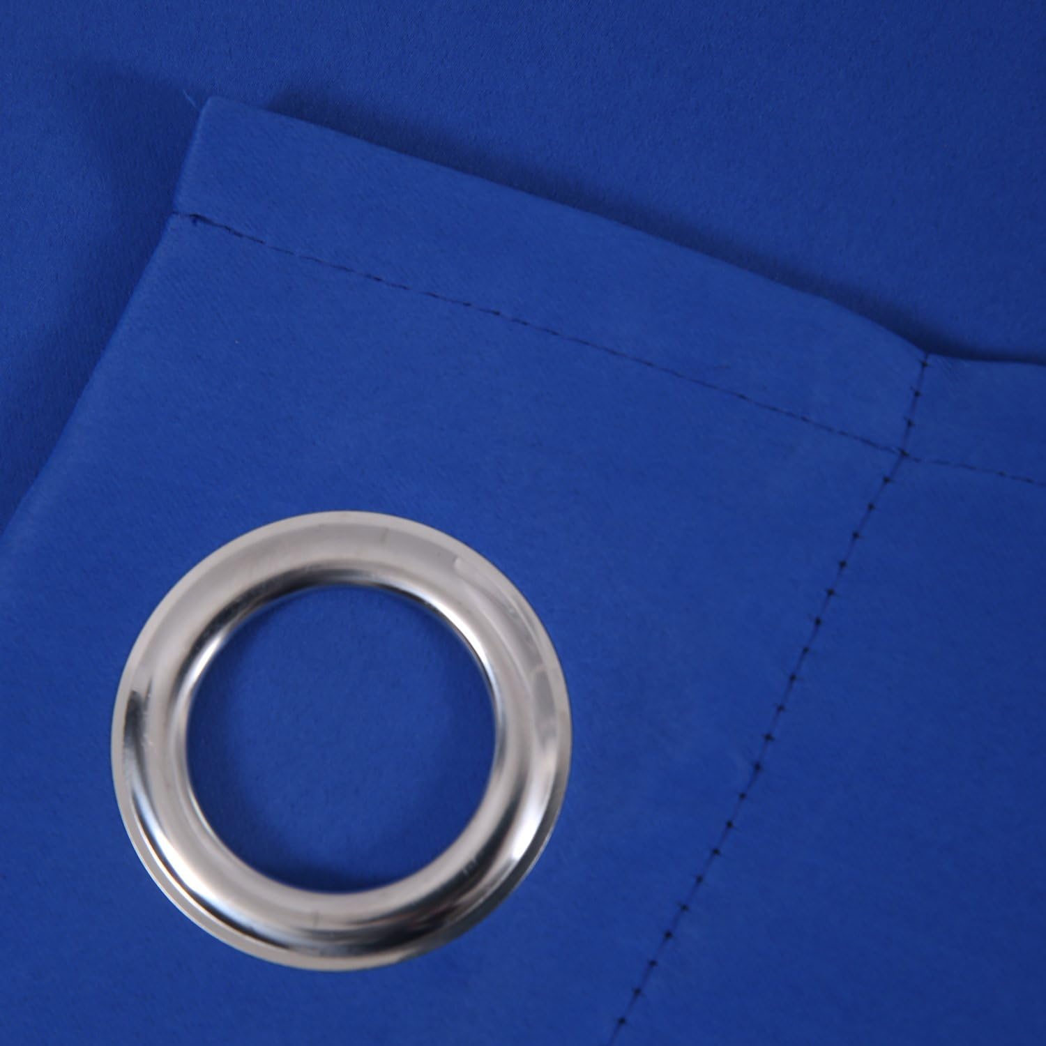 Deconovo Grommet Blackout Curtain Thermal Insulated Room Darkening Light Blocking Energy Saving Drape for Bedroom 52 Inch Wide by 95 Inch Long Royal Blue