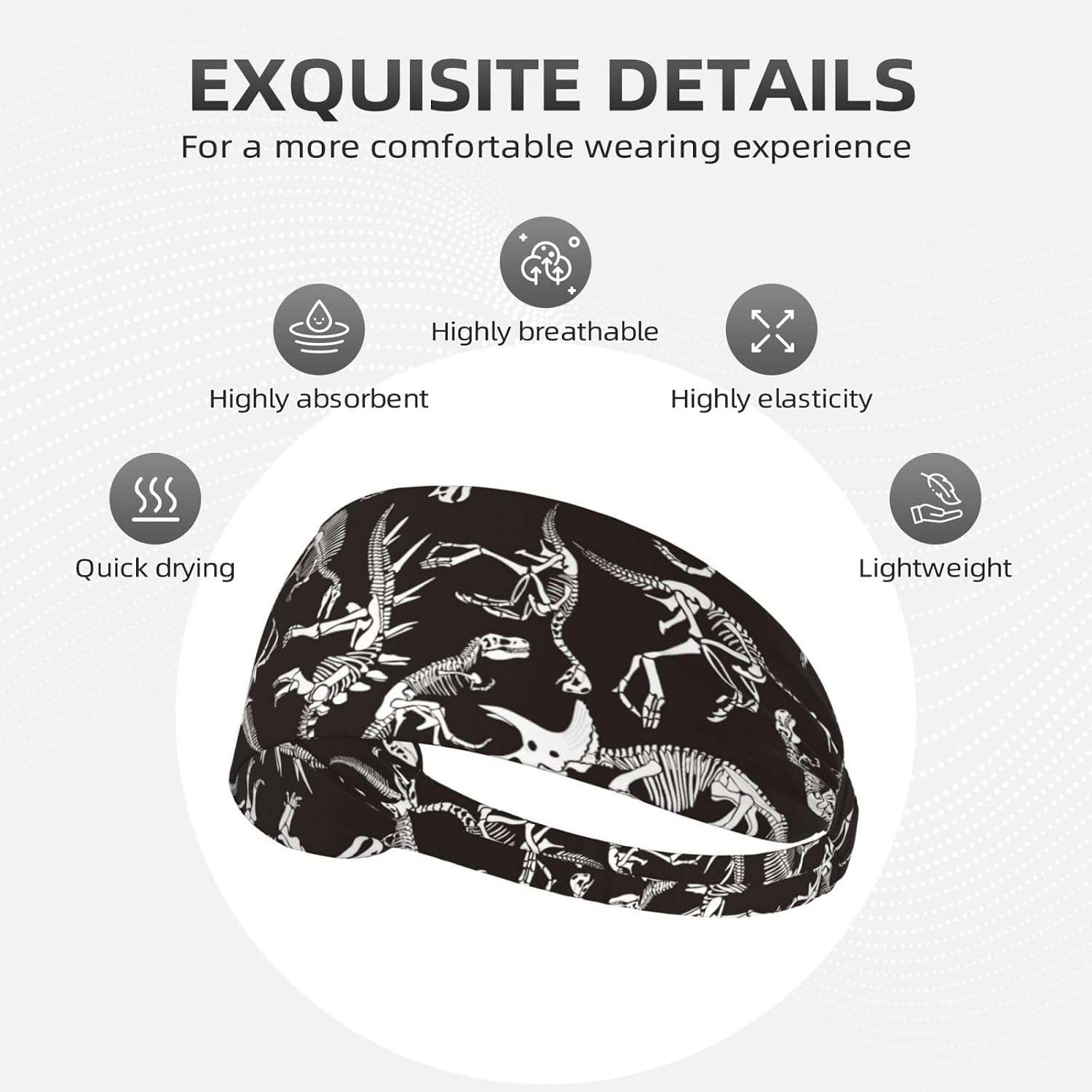 Sports Headbands for Men and Women,Sweatbands for Moisture Wicking,Suitable for Fitness Running Cycling Hiking Yoga Football Exercise