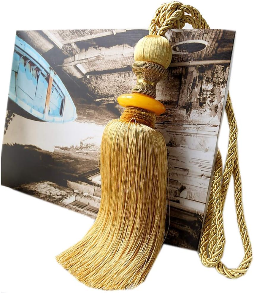 Curtain Hanging Balls 1 Pair Curtain Bandage High-Grade Curtain Accessories Curtain Tiebacks Rope (Black)