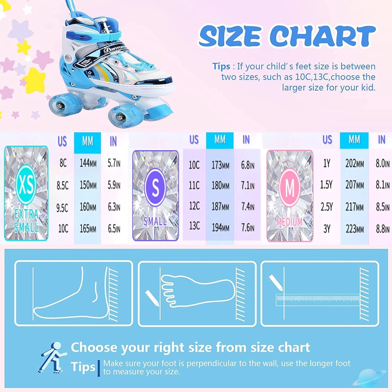 Amazon.co.jp: インラインスケート ローラースケート子供用 3サイズ