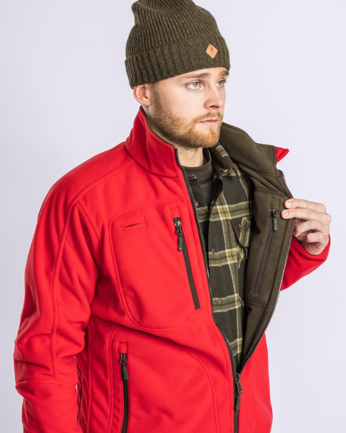 Pinewood Furudal - Forro polar reversible para hombre, para senderismo, senderismo, caza, deportes de perro y muchas actividades al aire libre