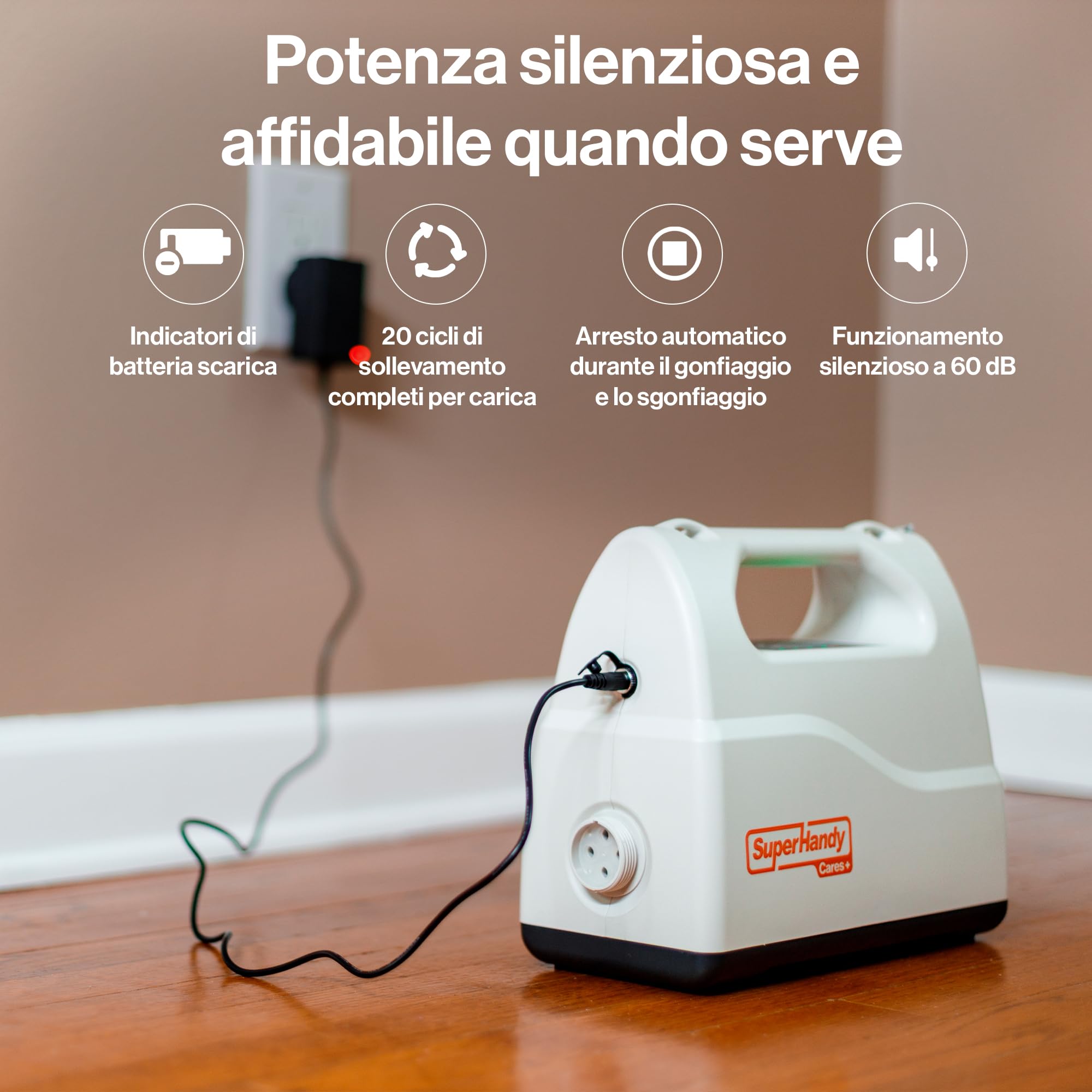 SuperHandy Cuscino Alzapersone Elettrico, Portatile, a Batteria